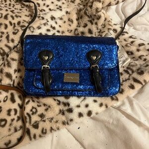 Betsey Johnson Sparkling Blue Crossbody Bag